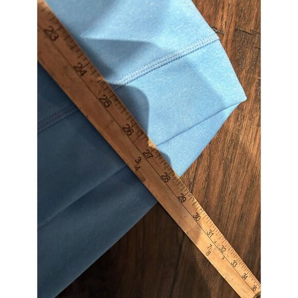 Kjus Mens 52 Large 1/2 Zip Pullover Performance Stretch Light Blue Golf - Picture 9 of 9